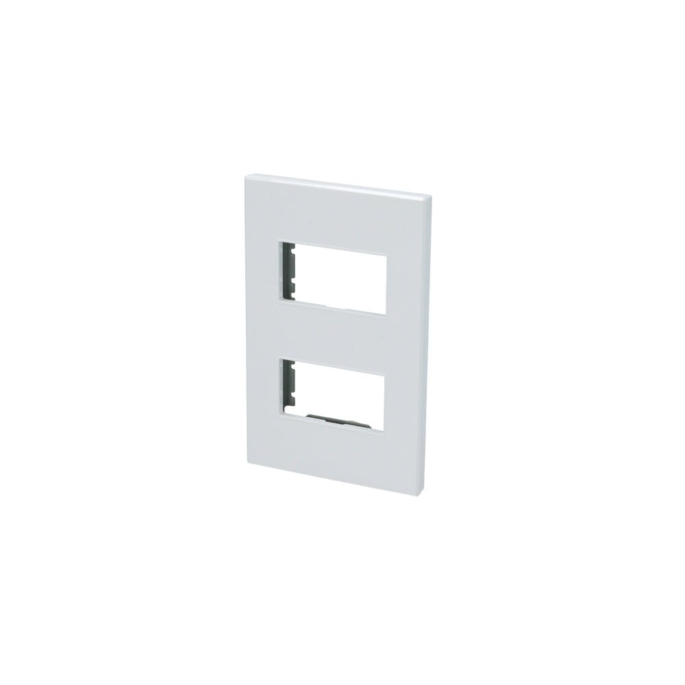 Placa 2 módulos blanco 1/2 Surtek. - FERRETERÍA WITZI