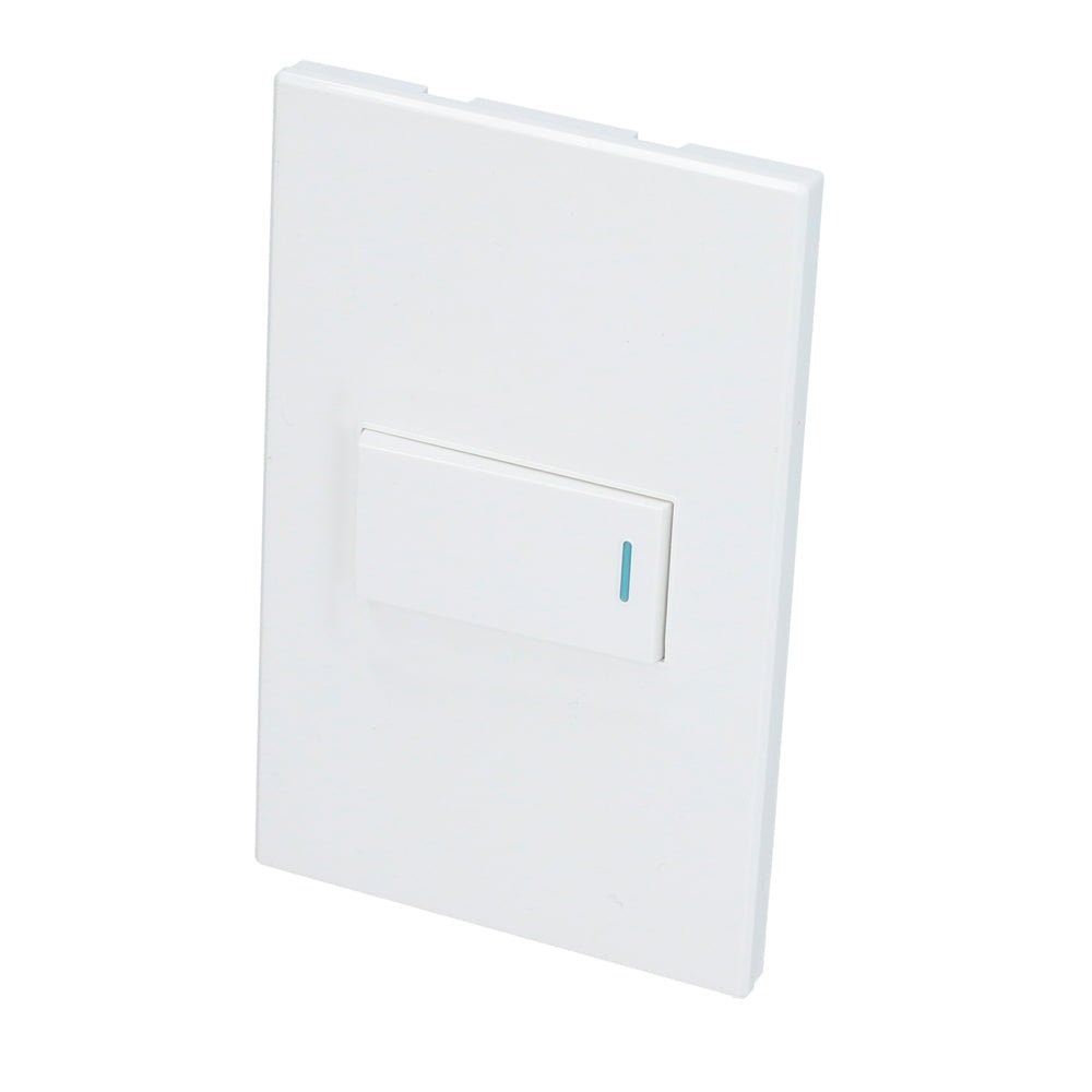 Placa con 1 apagador blanco 1/3 Surtek. - FERRETERÍA WITZI