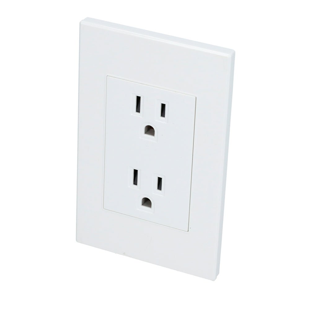 Placa con contacto dúplex blanco 1/1 Surtek. - FERRETERÍA WITZI