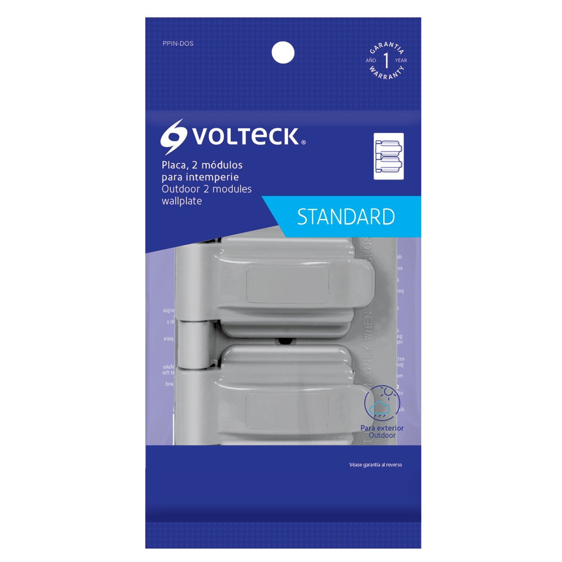 Placa Dúplex De Policarbonato Para Intemperie, Línea Standard, Volteck - FERRETERÍA WITZI