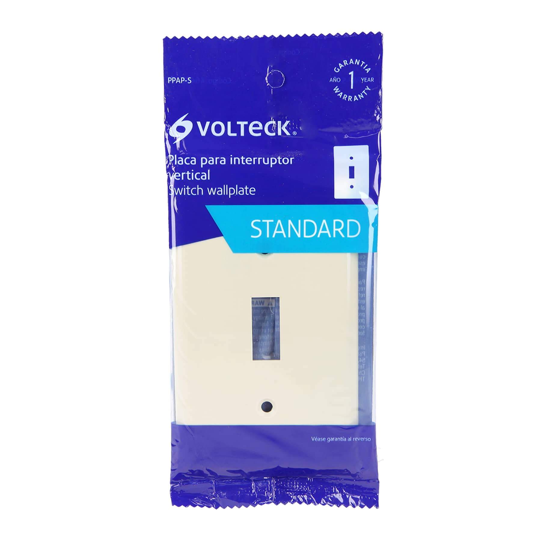 Placa Para Interruptor Vertical, ABS, Línea Estándar, Volteck - FERRETERÍA WITZI
