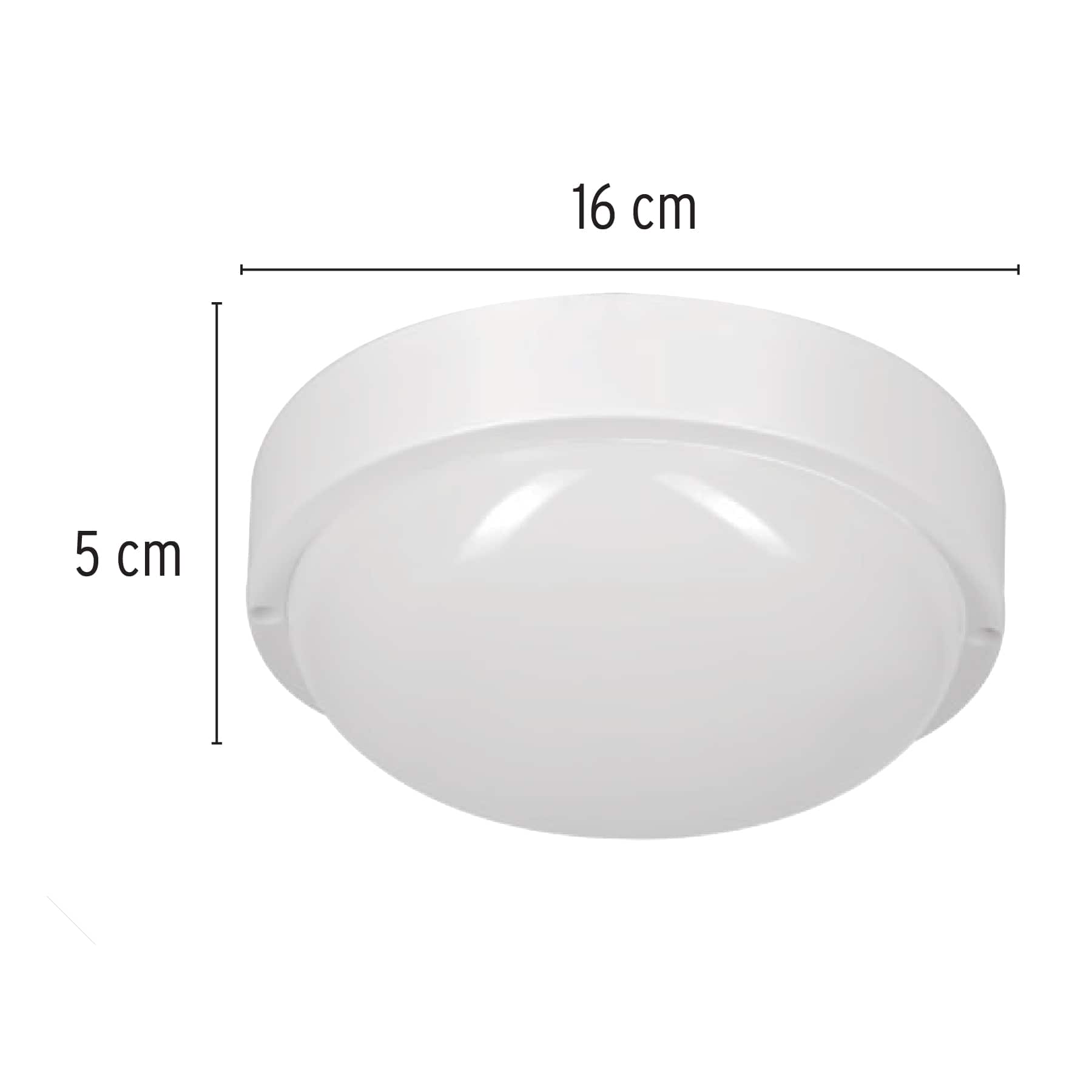 Plafón Redondo , 15W, 6500K, IP54, Led Volteck - FERRETERÍA WITZI