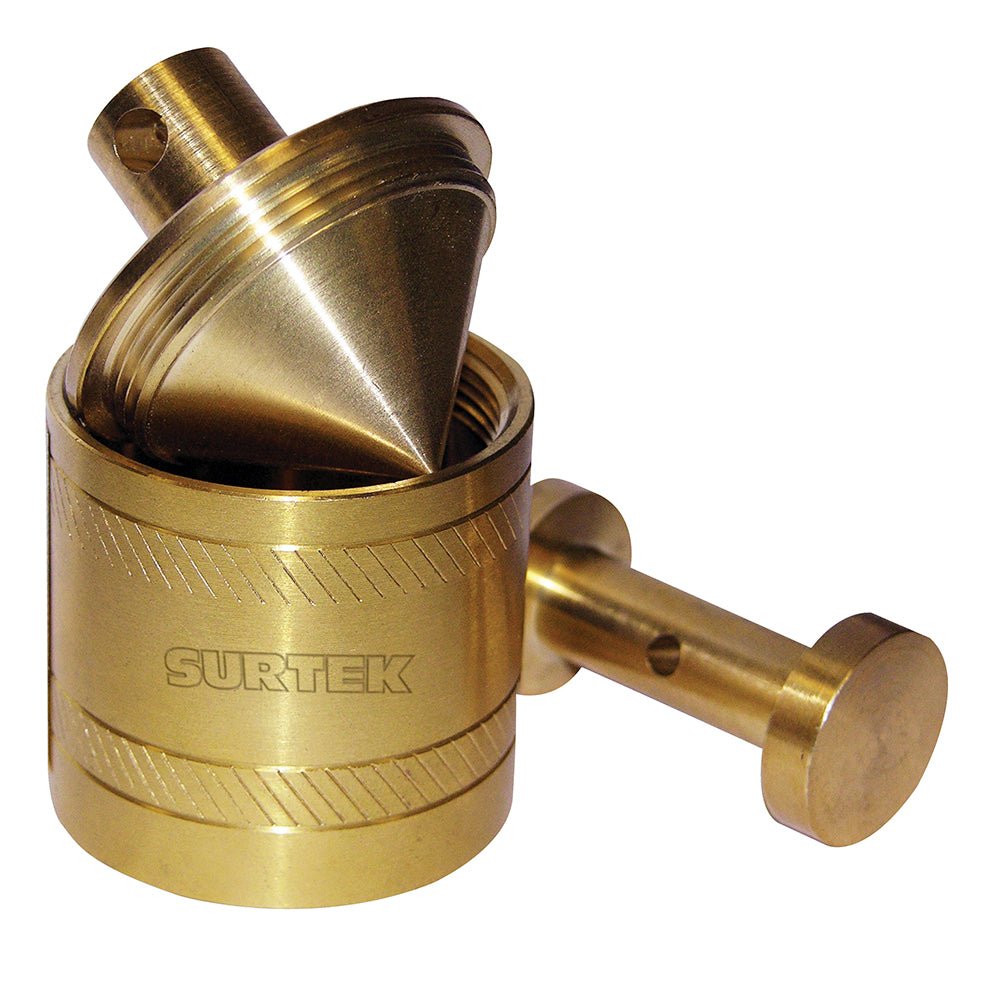 Plomada de latón tipo barril Surtek. - FERRETERÍA WITZI