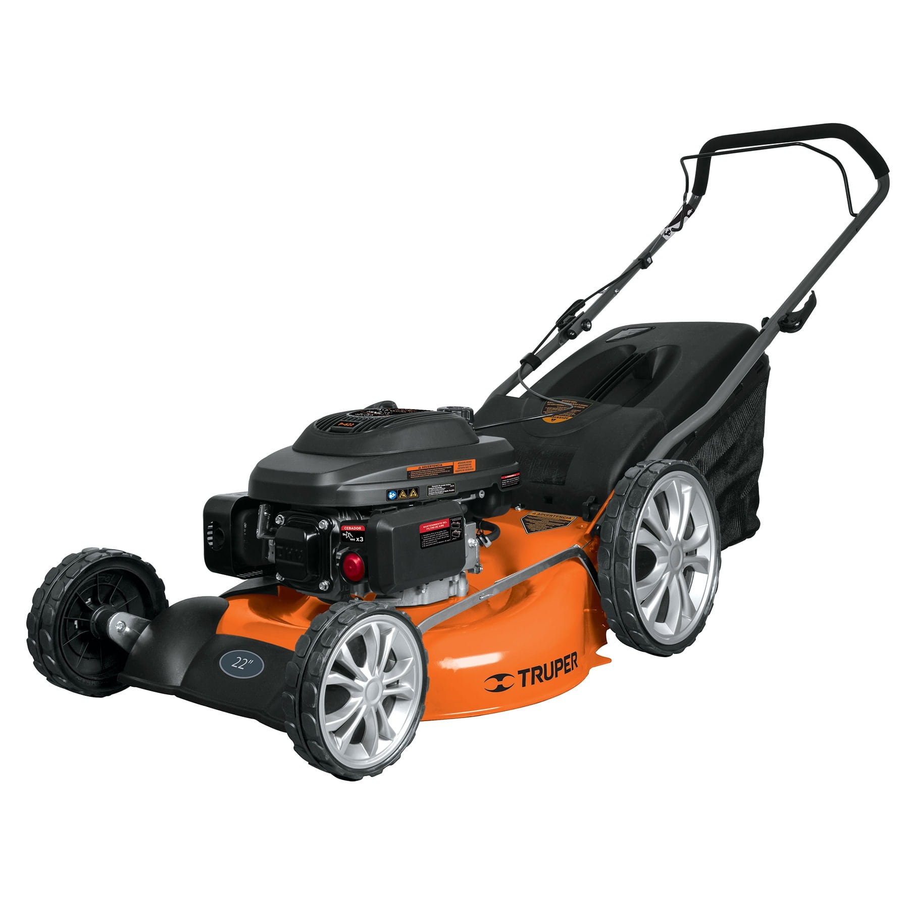 Podadora con motor a gasolina, 6HP, de 22", Truper - FERRETERÍA WITZI
