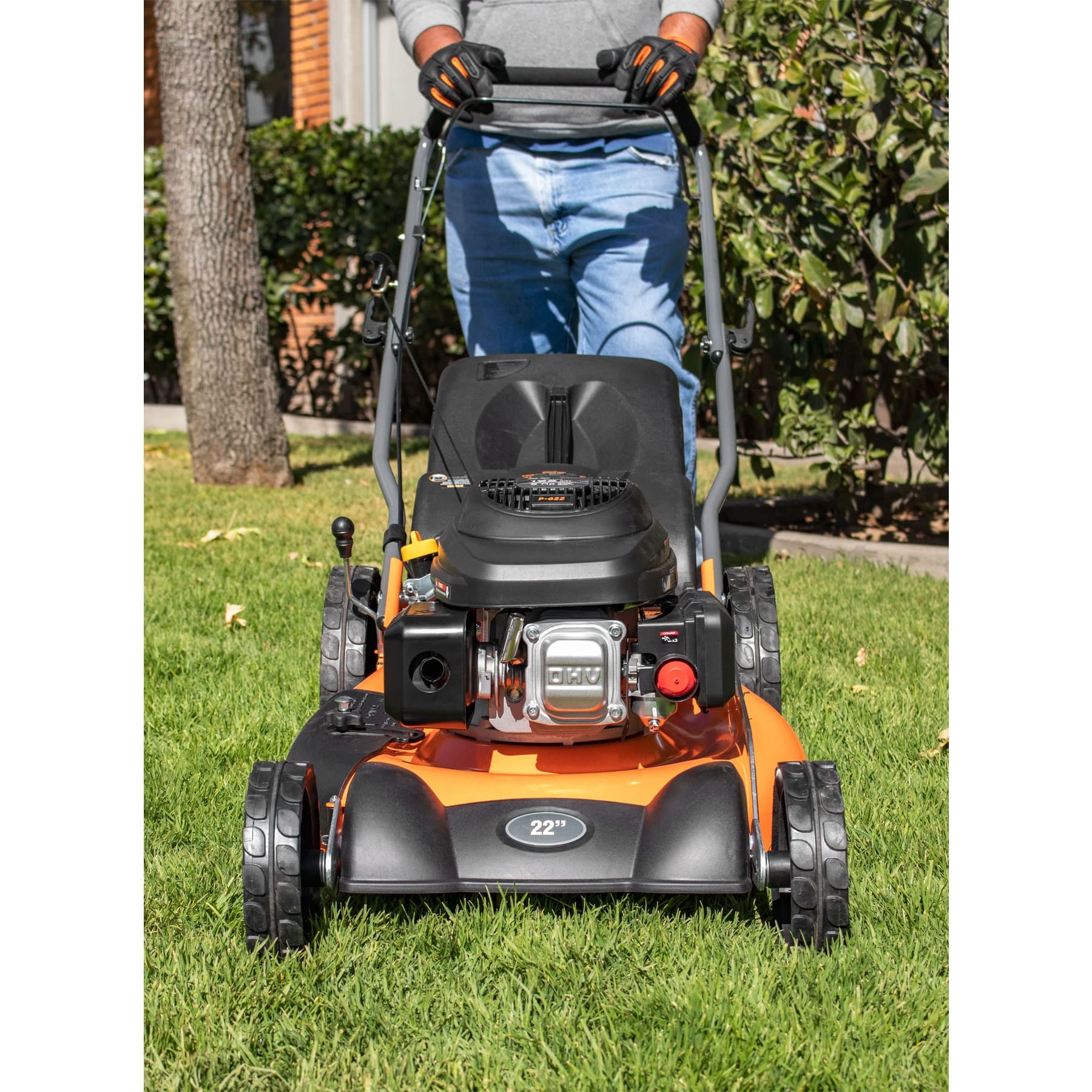 Podadora con motor a gasolina, 6HP, de 22", Truper - FERRETERÍA WITZI