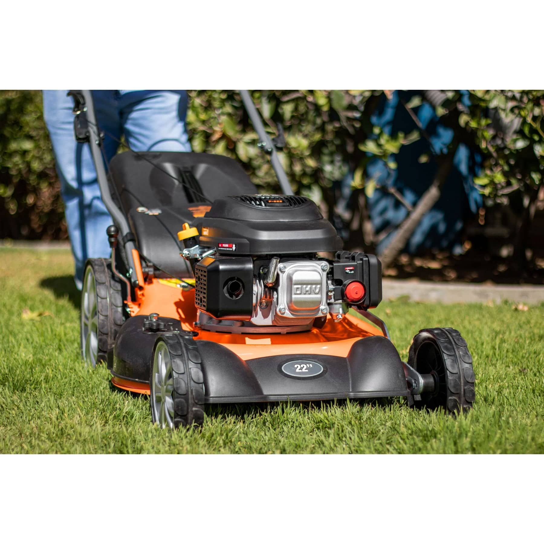 Podadora con motor a gasolina, 6HP, de 22", Truper - FERRETERÍA WITZI
