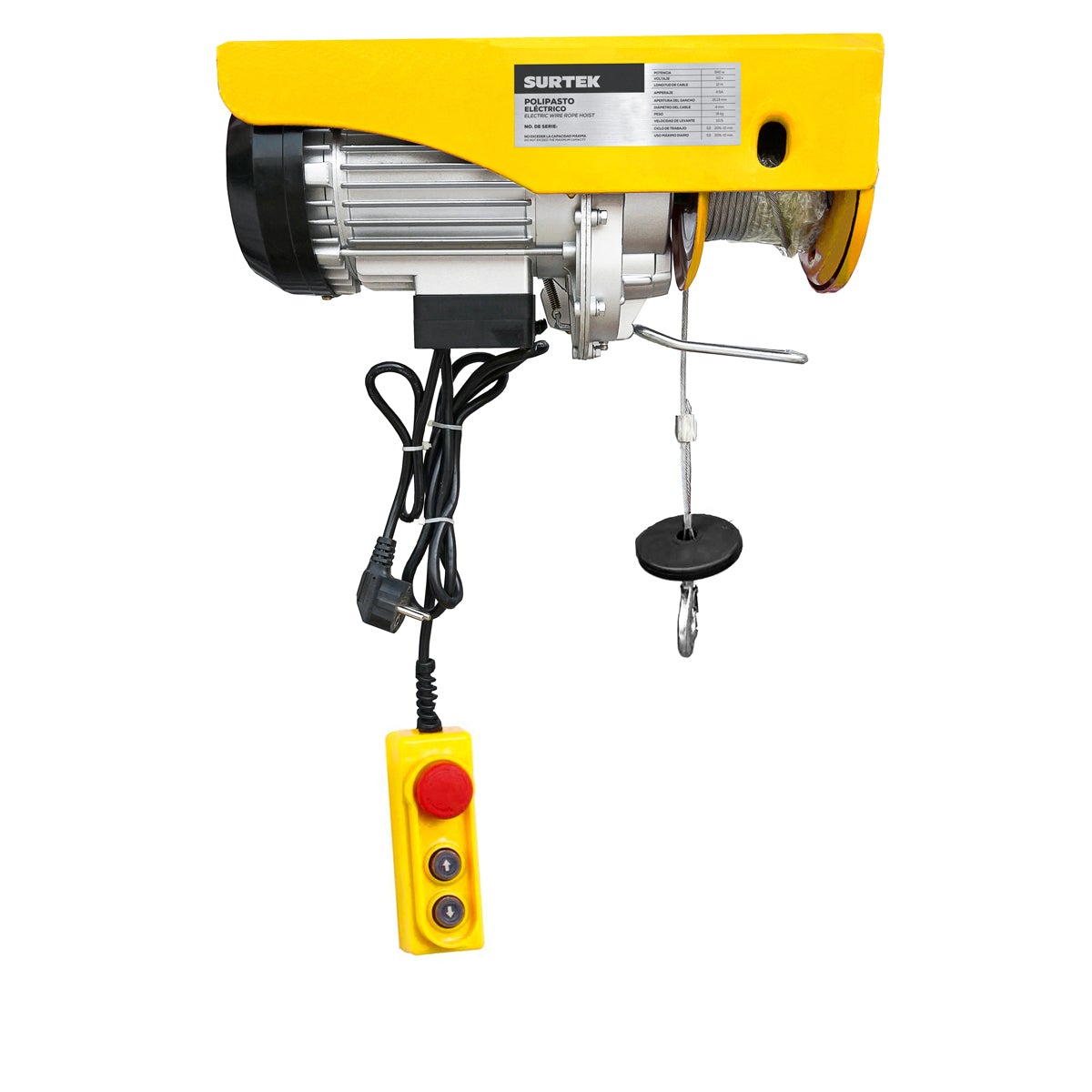 Polipasto eléctrico, montable, Surtek. - FERRETERÍA WITZI