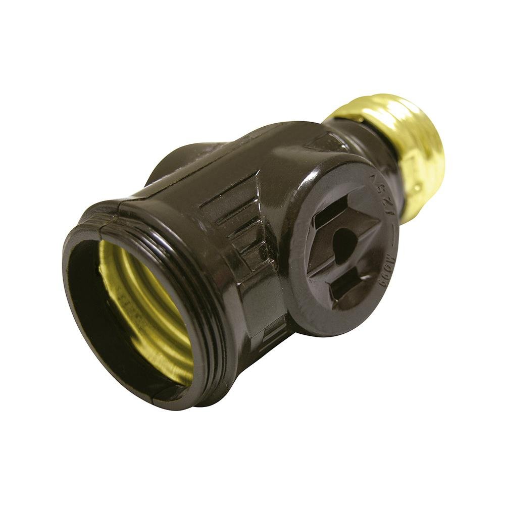 Portalámpara Con Ladrón Café 127V, Surtek - FERRETERÍA WITZI