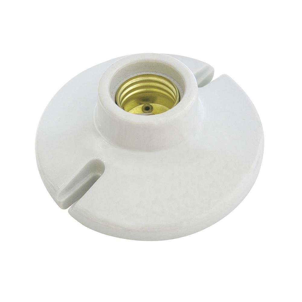 Portalámpara De Porcelana Redondo Para Techo 4" 127V, Surtek - FERRETERÍA WITZI