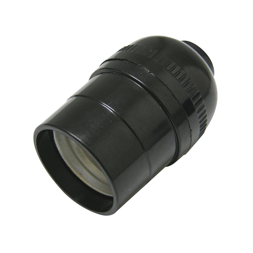 Portalámpara Sencillo Negro 127V, Surtek - FERRETERÍA WITZI