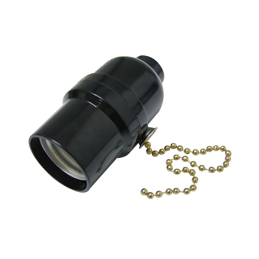 Potalámpara con cadena, color negro Surtek - FERRETERÍA WITZI