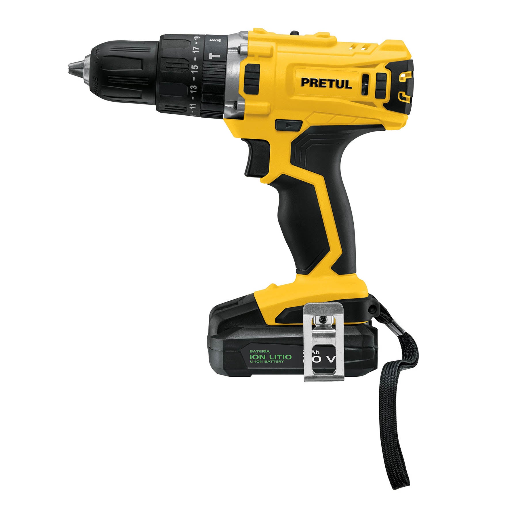 Rotomartillo inalámbrico 1/2”,batería ion litio 20V,Pretul - FERRETERÍA WITZI