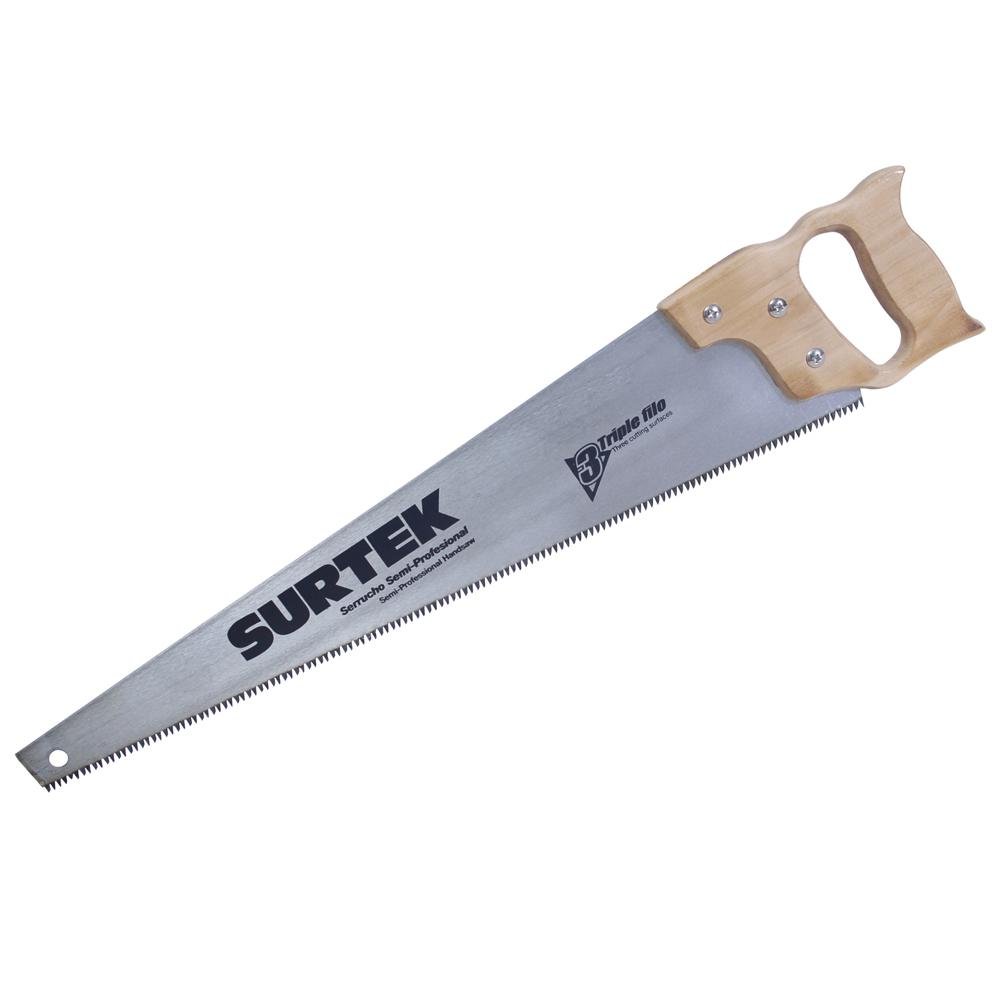 Serrucho 3 Filos 18" Mango Madera Surtek. - FERRETERÍA WITZI