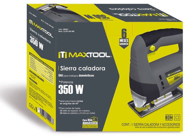 Sierra caladora 350W, Maxtool - FERRETERÍA WITZI