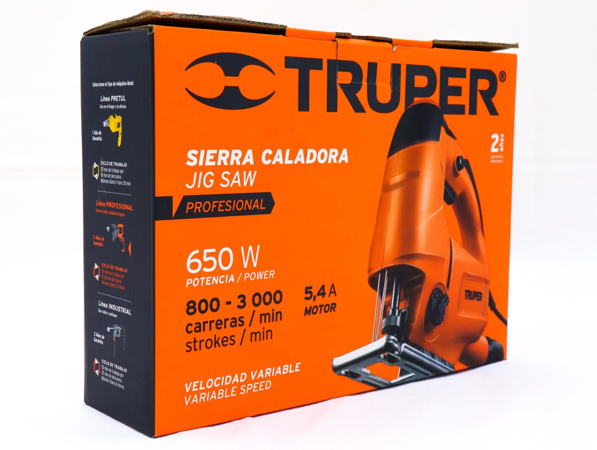 Sierra Caladora, 650w, Profesional, Truper - FERRETERÍA WITZI