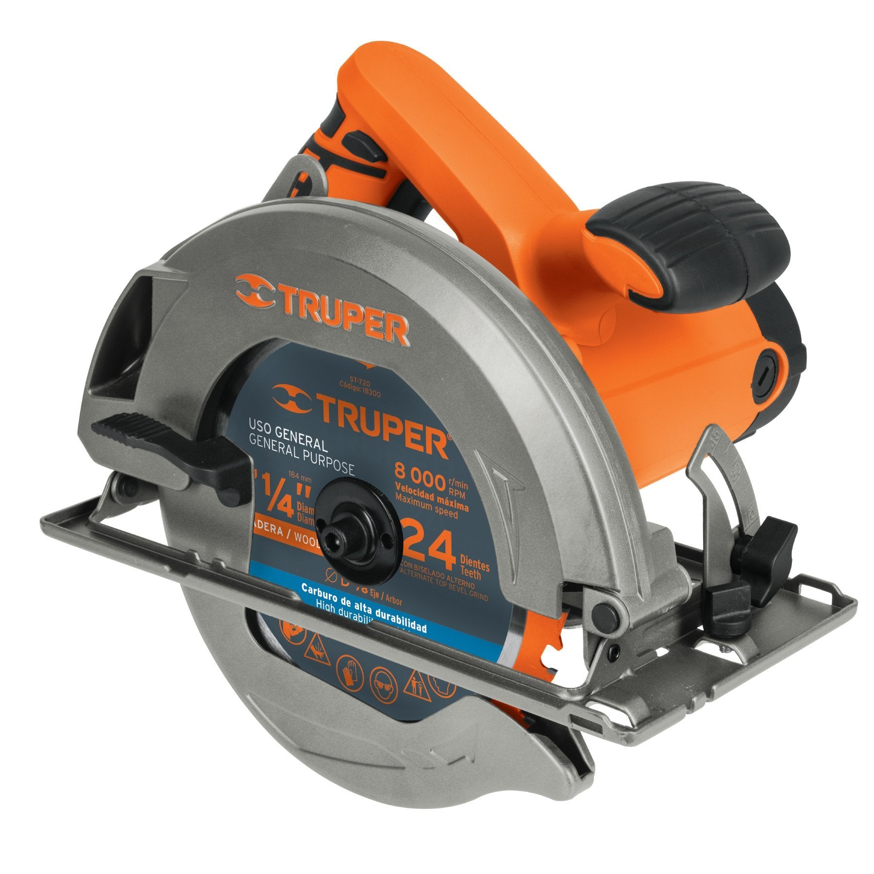 Sierra Circular Profesional 7 1/4, 1500w Truper - FERRETERÍA WITZI