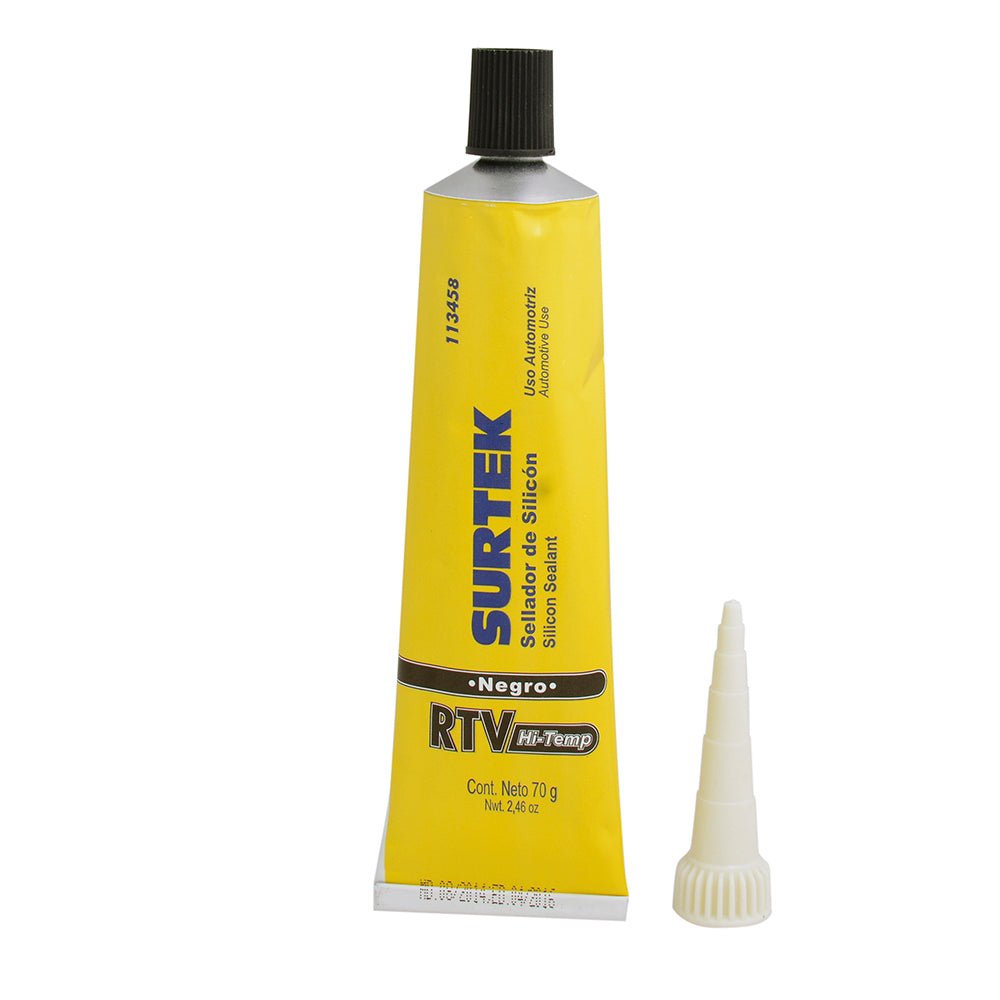 Silicón para alta temperatura en tubo 70gr Surtek. - FERRETERÍA WITZI