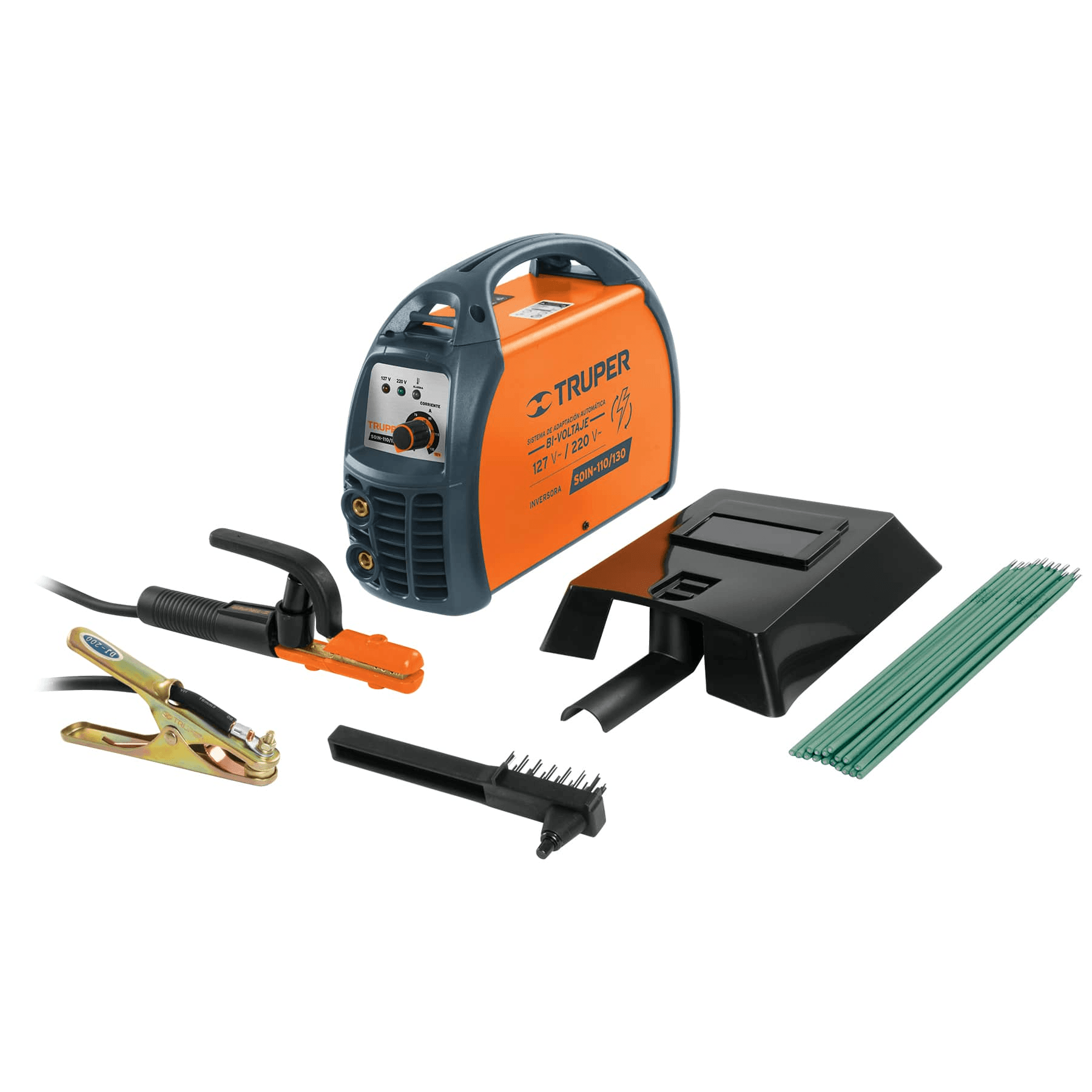 Soldadora inversora, 130 A, 127 V/220 V, Truper - FERRETERÍA WITZI