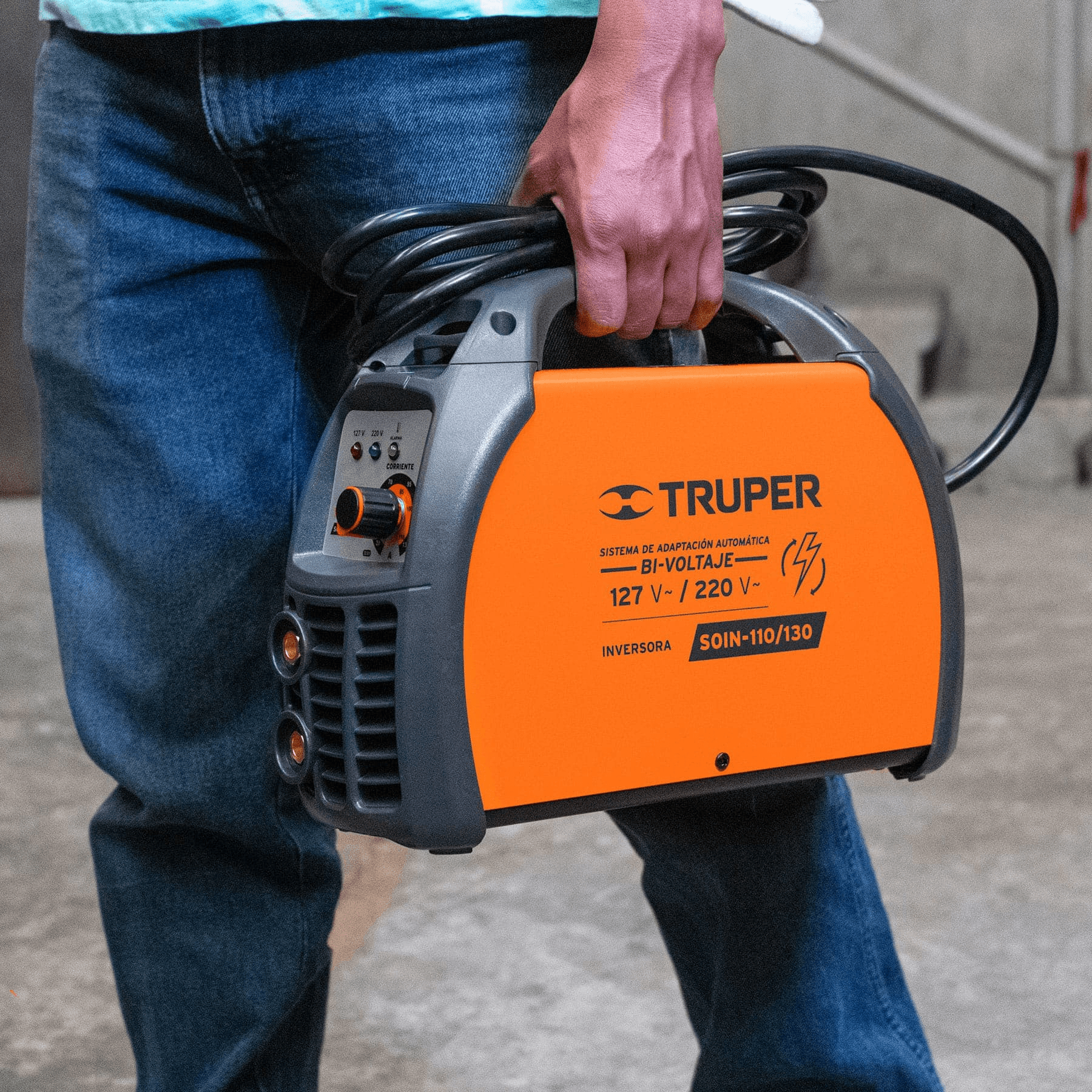 Soldadora inversora, 130 A, 127 V/220 V, Truper - FERRETERÍA WITZI
