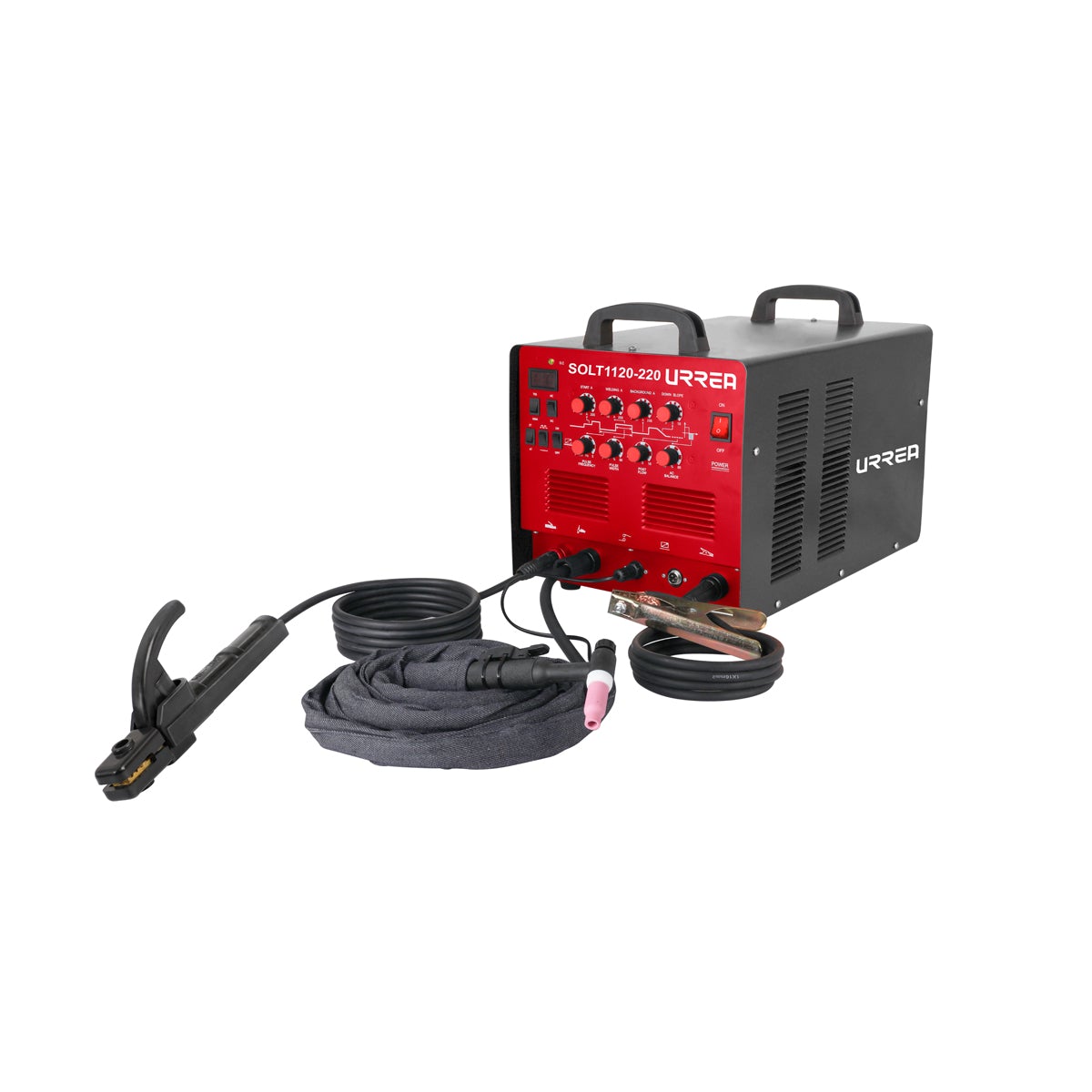Soldadora inverter MMA/TIG alta frecuencia para aluminio y cobre, 10-200 A, 220 V, electrodos E6013 y E7018. Urrea - FERRETERÍA WITZI