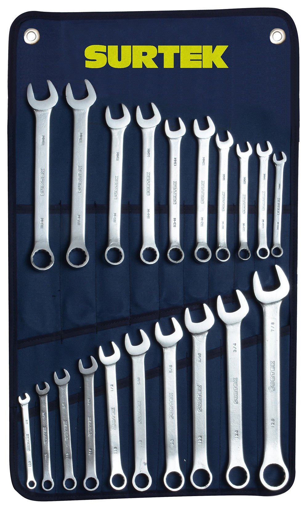 Surtek Juego de 20 llaves combinadas satín. - FERRETERÍA WITZI