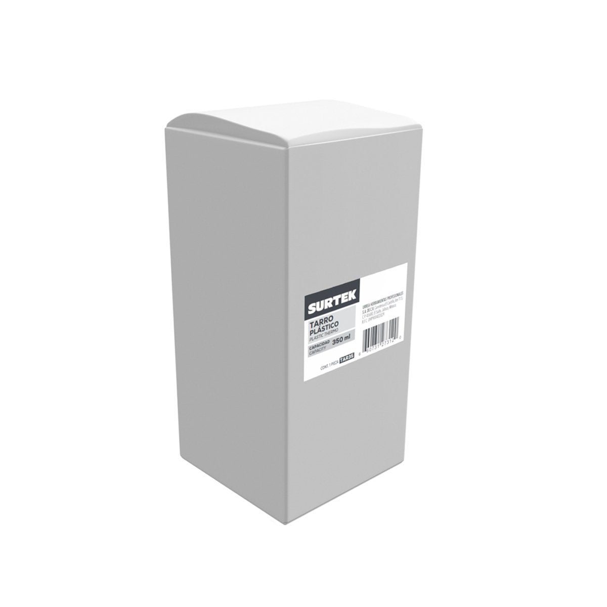 Tarro De Plástico Capacidad 350ml Surtek. - FERRETERÍA WITZI