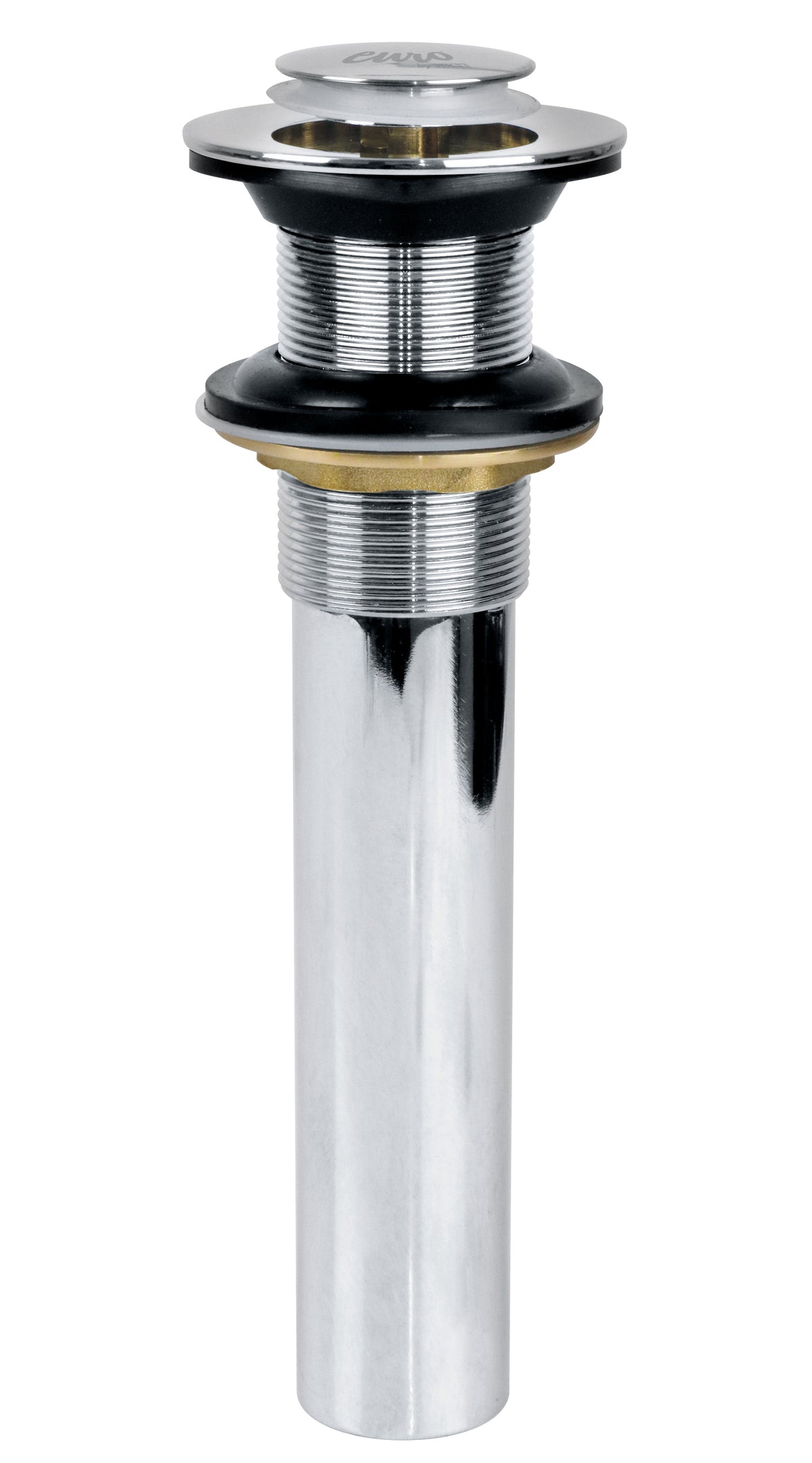 Contra Cromado sin Rebosadero Sistema Push para Lavabo 1 1/4"