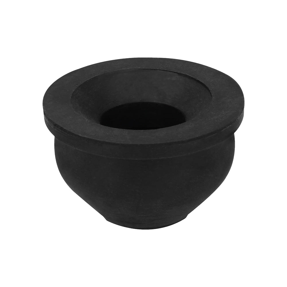 Chupón de hule negro, 2" x 1  1/4"