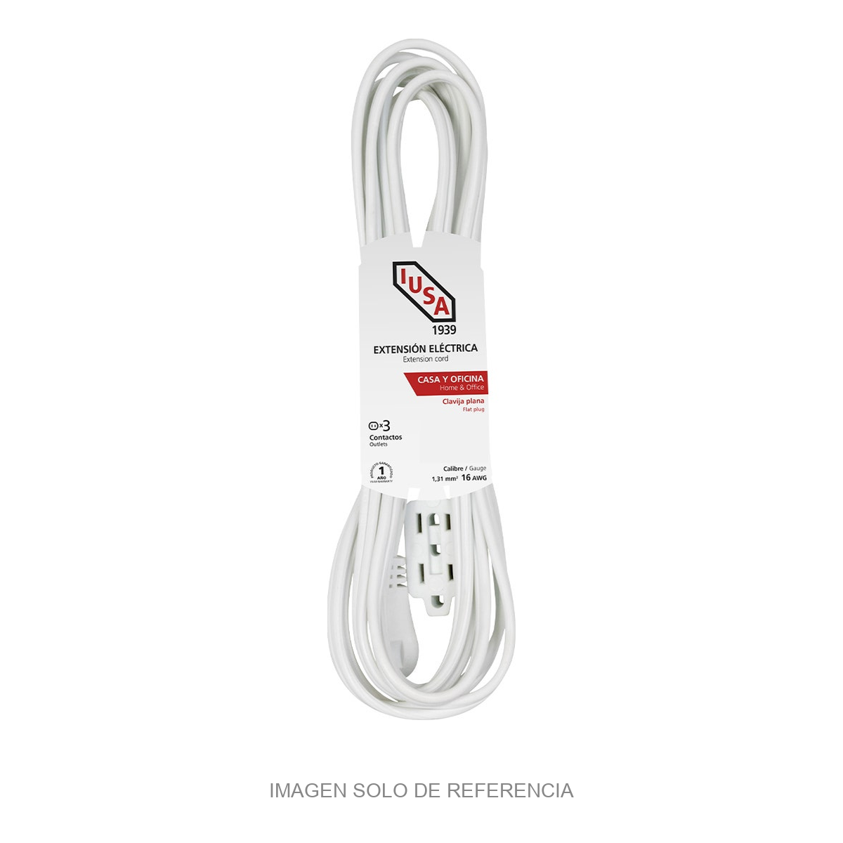 EXTENSION BLANCA CAT 521-16 8MC/FAJILLA IUSA