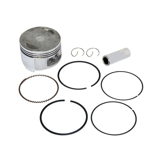 JUEGO PISTON GY6150-0.25 - DS150, DS150 NARANJA, DS150 NEGRO, GS150, GS150 LED, GS150 LED ELITE, TRN150, W150, WS150, WS150 NF, WS150 SPORT, X150, XS150, XS150 NEGRO, XW150, MODENA 150, DS150G, X150D, VITALIA150, BIT 150II, D150, D150LT