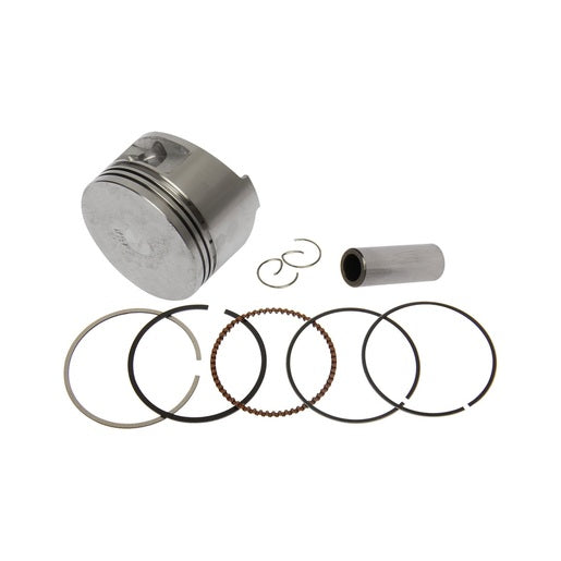 JUEGO PISTON GY6150-0.75 - DS150, DS150 NARANJA, DS150 NEGRO, GS150, GS150 LED, GS150 LED ELITE, TRN150, W150, WS150, WS150 NF, WS150 SPORT, X150, XS150, XS150 NEGRO, XW150, MODENA 150, DS150G, X150D, VITALIA150, BIT 150II, D150, D150LT