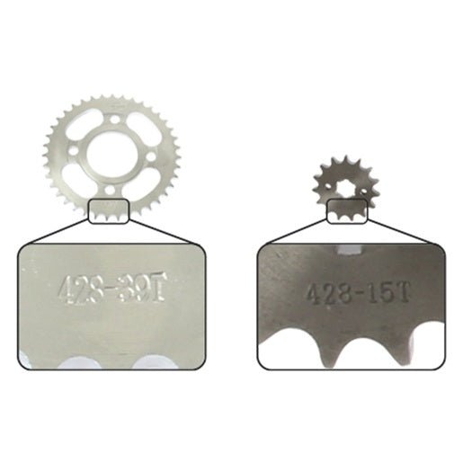 JUEGO SPROCKET - FT150, DT150S, FT150GTSII