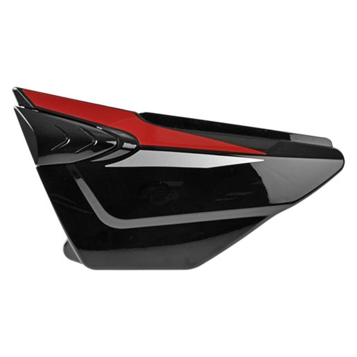 CUBIERTA LATERAL IZQ NEGRO ROJO - DT150 CLASICA