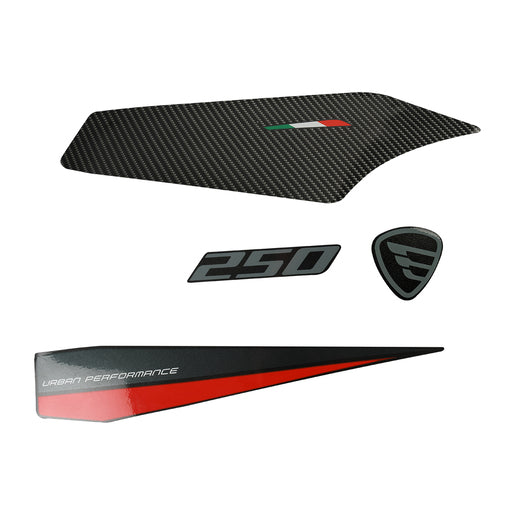 JUEGO ETIQUETAS CUBIERTA TANQUE DER - 250Z III