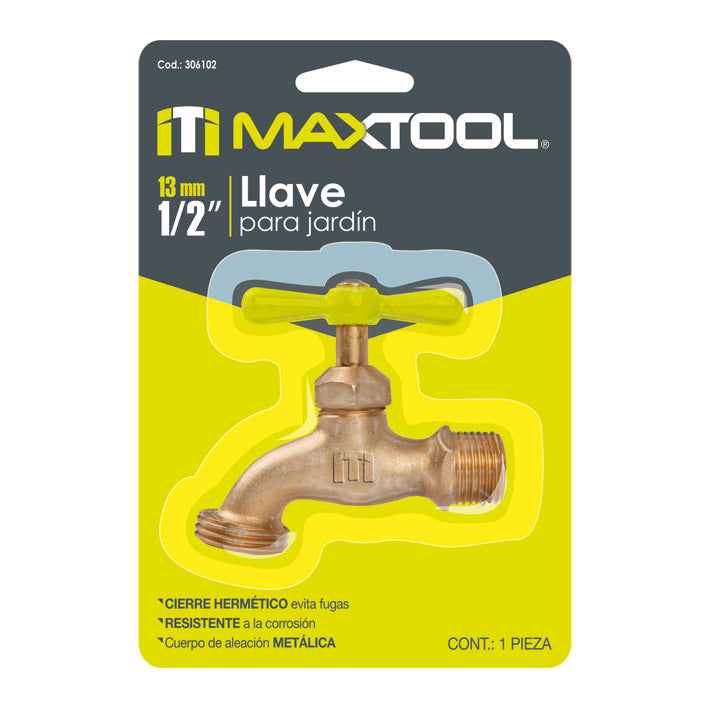 Llave para Jardín de 1/2"