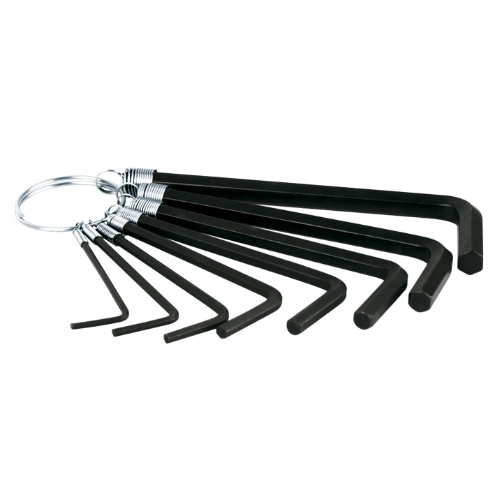 Juego de 8 llaves allen tipo llavero estandar Maxtool