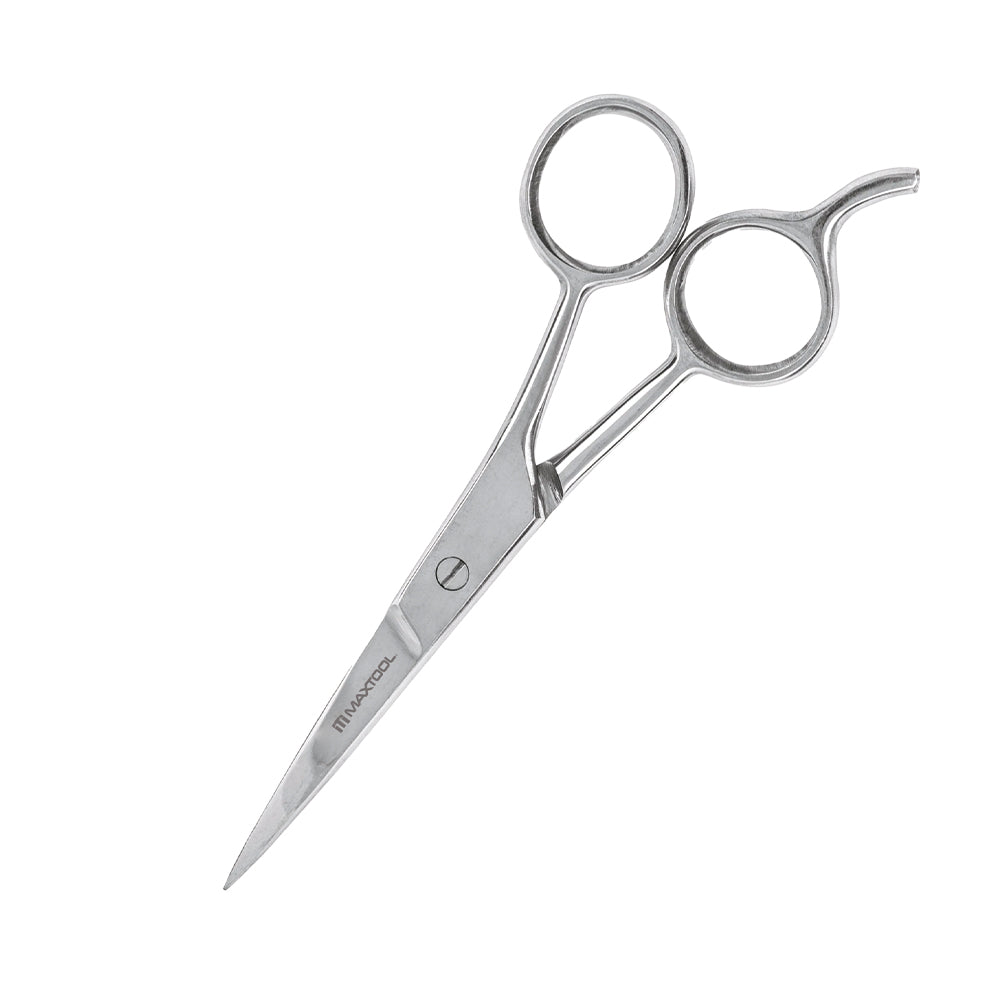 Tijera para peluquero con gancho 7", pulida Maxtool