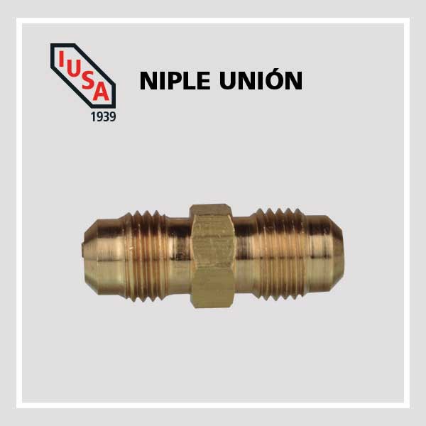 Niple unión NU-8 de 3/8 x 3/8 pulgadas IUSA