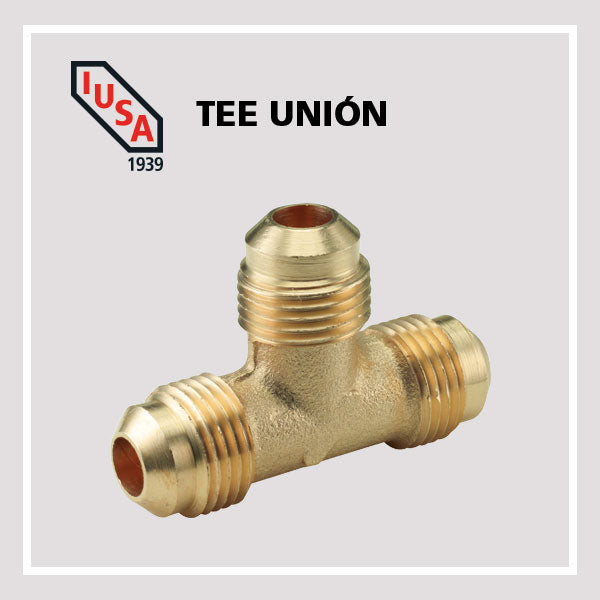 Tee unión TU-3 de 3/8 pulgadas IUSA