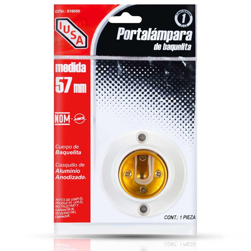 Portalámpara redondo de 57 mm IUSA