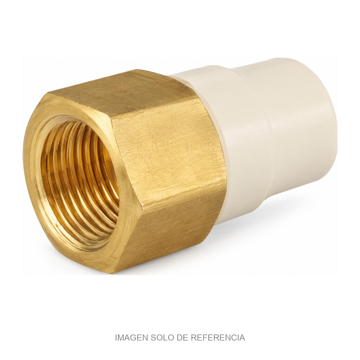 Adaptador hembra de CPVC IUSAFLOW con inserto metálico IUSA
