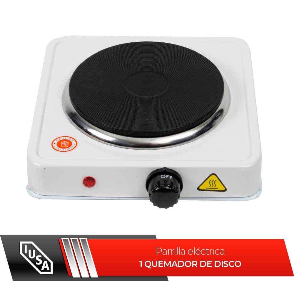 Parrilla eléctrica con 1 quemador de disco 1000w IUSA
