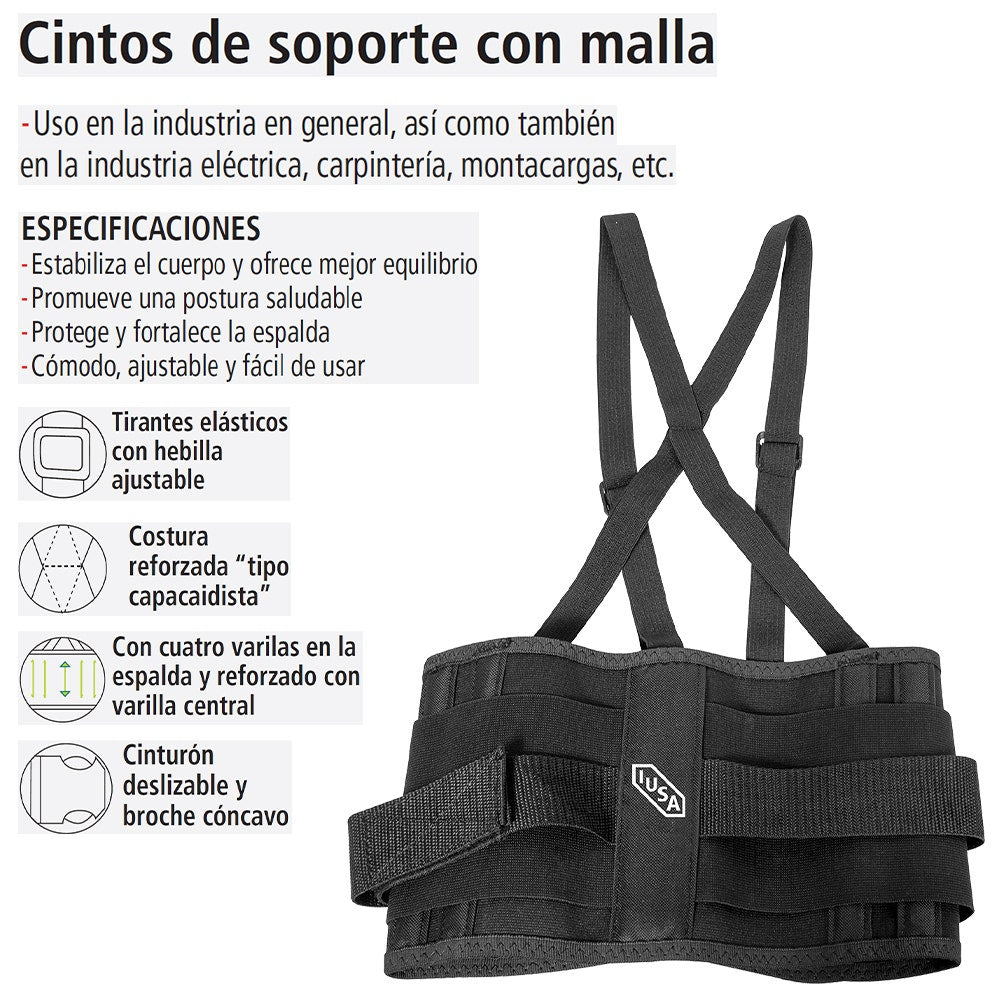 Cinto de soporte con malla, IUSA G
