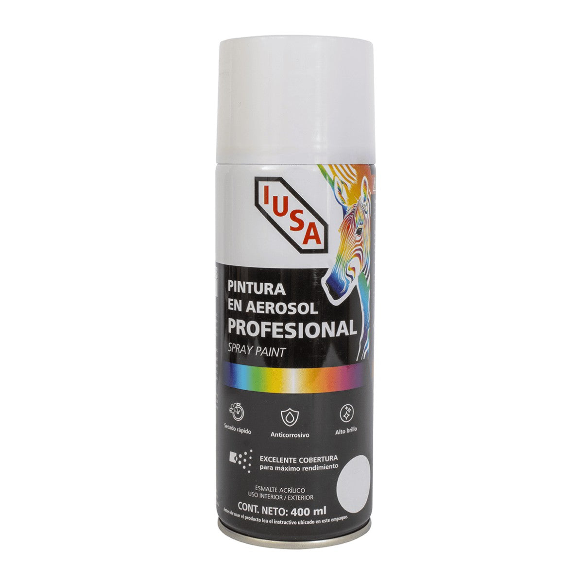 Pintura en aerosol profesional mate, blanco, IUSA