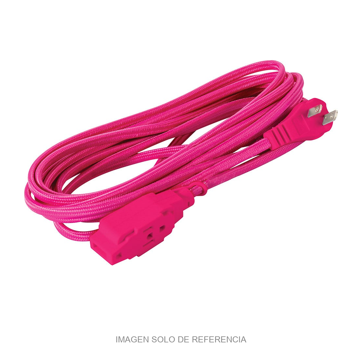 Extensión eléctrica tejida rosa IUSA 3 m