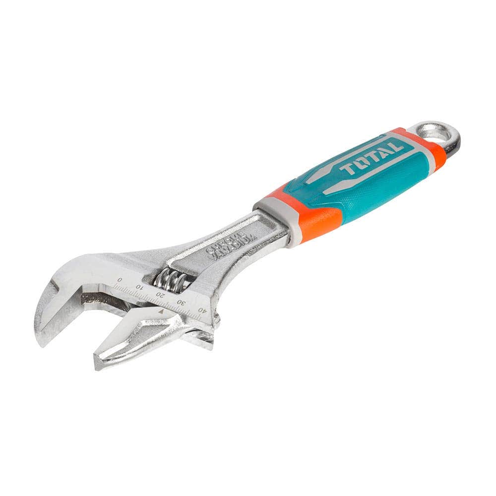 Llave ajustable (perico) 10” industrial Cr-V, TOTAL