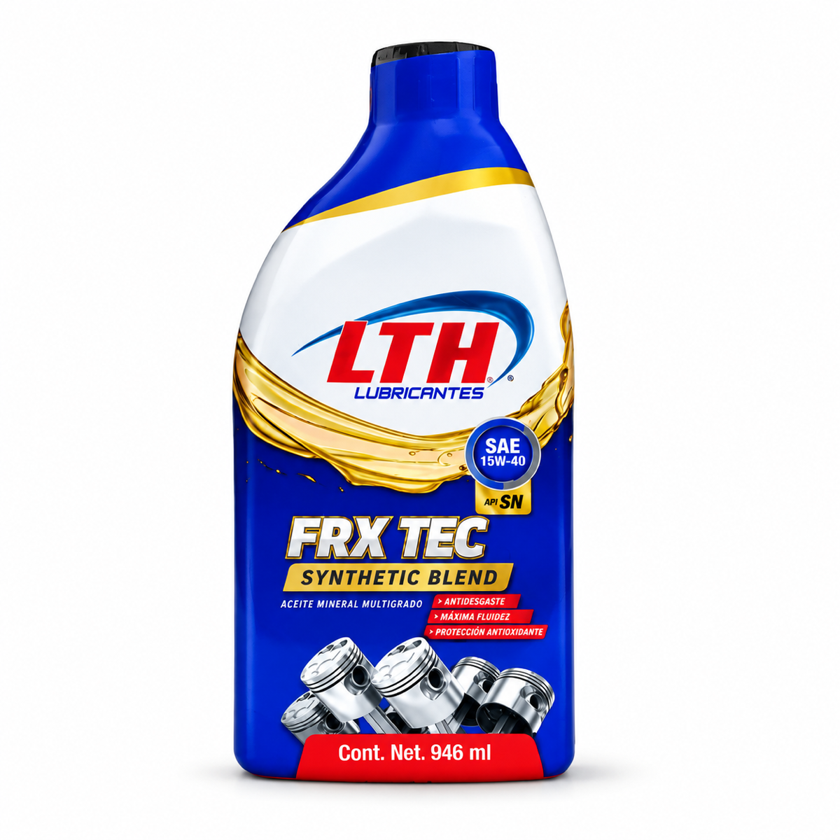 Aceite LTH FRXTEC Synthetic Blend SAE 15W-40, 946 ml