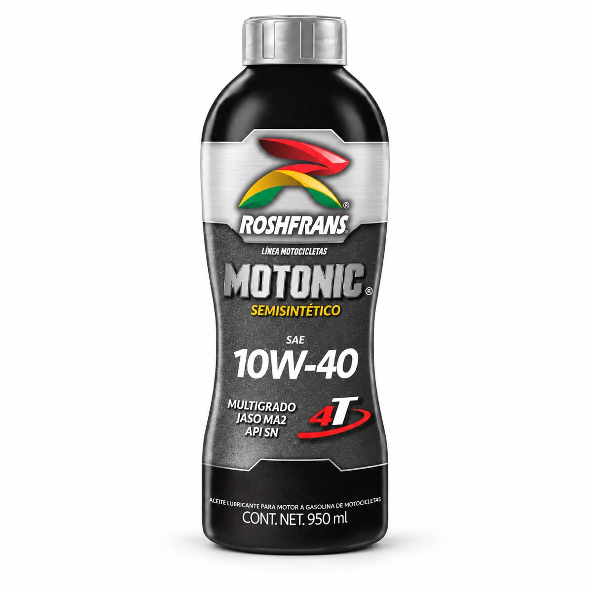 Aceite Roshfrans Motonic 4T SAE 10W-40, 950 ml