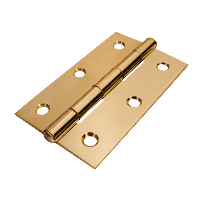 Bisagra rectangular acero latonado de 4" x 2 7/8" AKSI