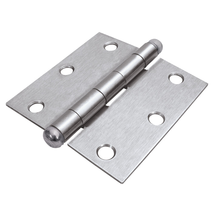 Bisagra cuadrada cromo mate 4" x 4" cabeza redonda AKSI